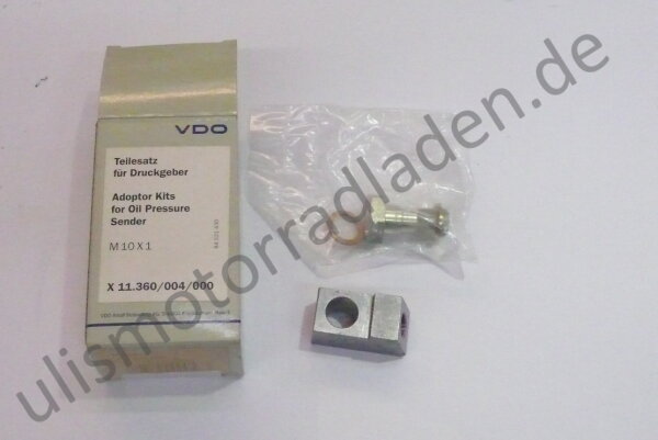 Adapter f&uuml;r &Ouml;ldruckgeber in Einzelteilen