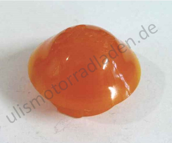 Griffleuchtenglas orange, hinten für Seitenwagen