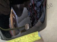 Kotflügel R25/3 hinten, original BMW-Neuteil, lackiert, liniert