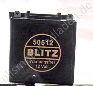 Batterie 12V, für BMW R27-Umbau, R50-R69S wartungsfrei - Kein Versand außerhalb der