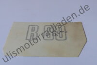 Sticker (Aufkleber) für Batterieabdeckung...