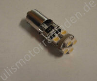 Birne 12 Volt, LED, Sockel BA9S, wei&szlig;