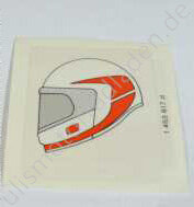 Sticker (Aufkleber) "Sicherer mit Helm"...