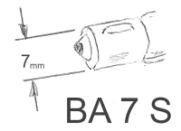 Birne 6 Volt LED, BA7S, weiß