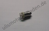 Birne 6 Volt, LED, Sockel BA9S, gelb