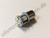 Birne 6 Volt, LED, Sockel BA15S, weiß