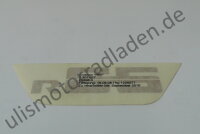 Sticker (Aufkleber) für Batterieabdeckung...