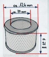 Luftfiltereinsatz für BMW R50/2, R60/2 und R69S,...