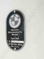 Typenschild für BMW R60/5