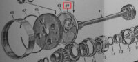 Distanzring für Mitnehmergummi für BMW R26-R27