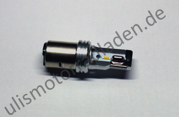 Birne 12 Volt, LED, Sockel BA20D, wei&szlig;, (nicht Stvzo zugelassen)