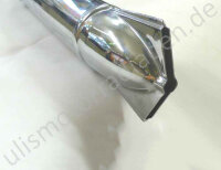 Schalldämpfer für BMW R51/2-R68, Schwalbenform mit Haltelasche, links