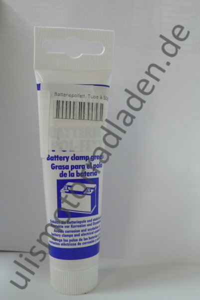 Batteriepolfett, Tube à 50g