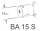 Birne 12 Volt, 21 Watt, Sockel BA15S