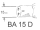 Birne 12 Volt, 21/5 Watt, Sockel BA15D