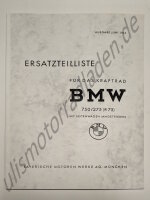 Ersatzteil-Liste für BMW R75 Wehrmacht mit Seitenwagen