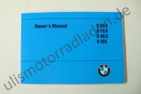 Handbuch (Owner`s manual) für BMW R60/6-R90S - IN...