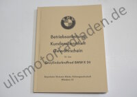 Handbuch (Betriebsanleitung) für BMW R24