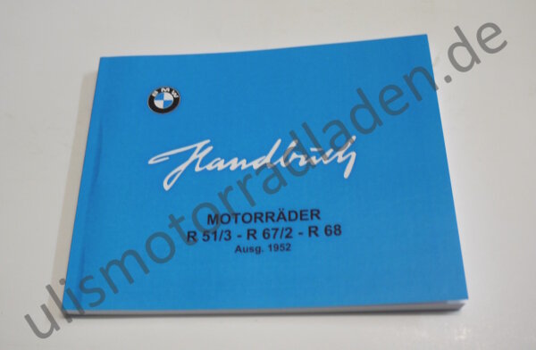 Handbuch (Betriebsanleitung) für BMW R51/3-R68